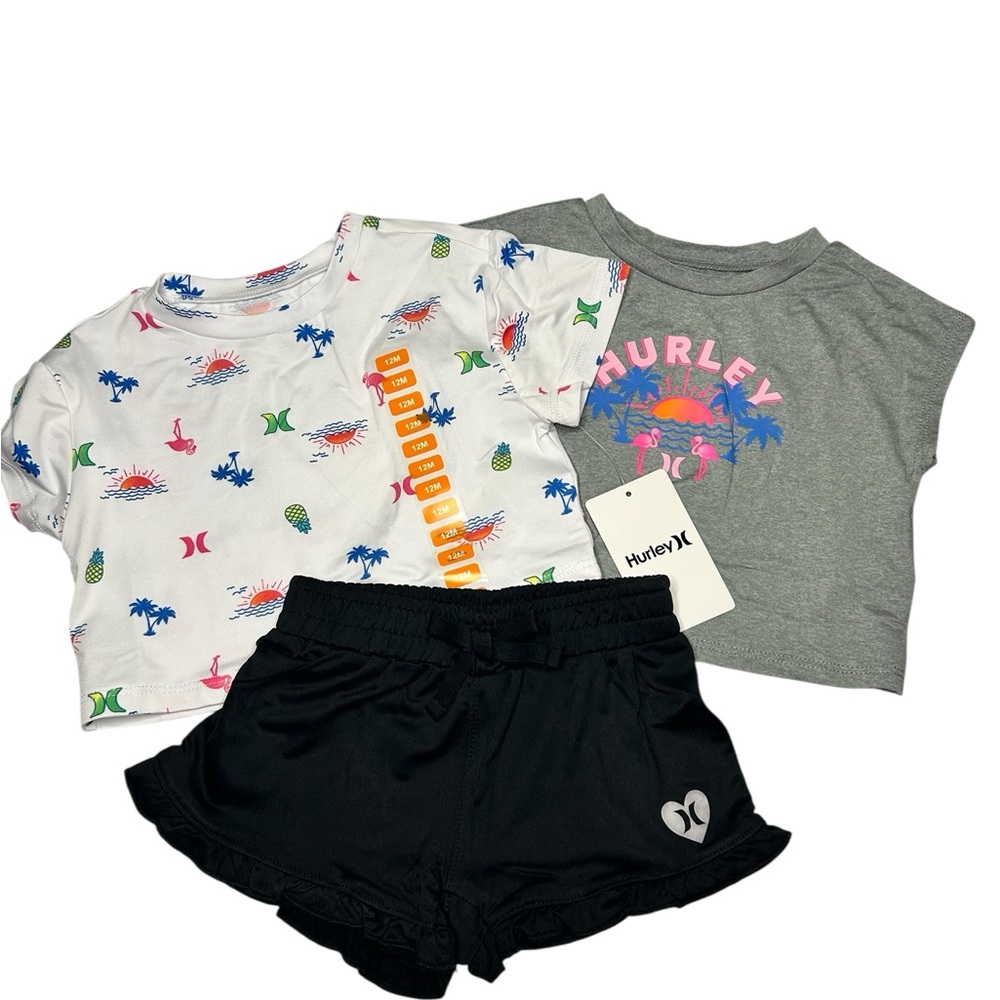Hurley Girl’s Tropical Print Set | 12 Months